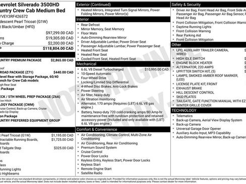 Used 2024 Chevrolet Silverado 3500 High Country w/ High Country Premium Package AWD/4WD image 31