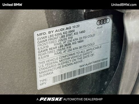 Used 2021 Audi Q7 2.0T Premium w/ Convenience Package AWD/4WD image 16