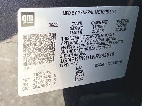 Used 2022 Chevrolet Tahoe Z71 w/ Luxury Package image 34