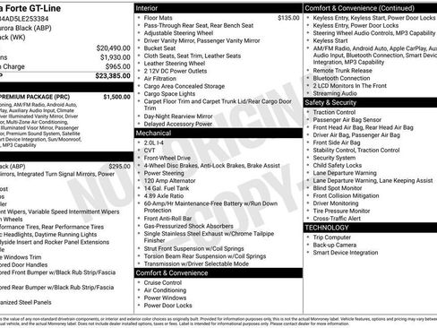 Used 2020 Kia Forte GT-Line w/ GT-Line Premium Package image 2