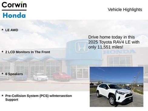 Used 2025 Toyota RAV4 LE AWD/4WD image 6