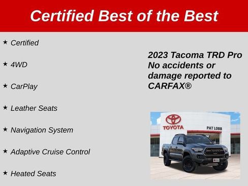 Certified 2023 Toyota Tacoma TRD Pro AWD/4WD image 36