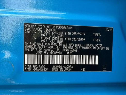 Used 2019 Toyota RAV4 XLE Premium w/ All Weather Liner Package AWD/4WD image 49