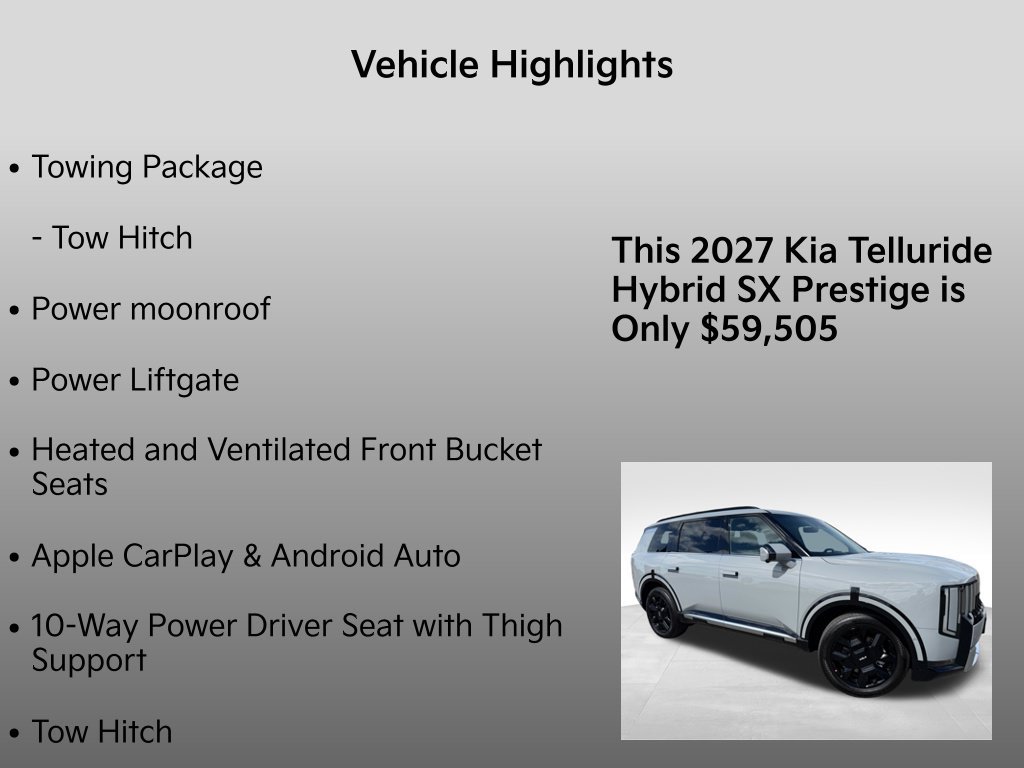 New 2027 Kia Telluride SX Prestige w/ Towing Package AWD/4WD image 34