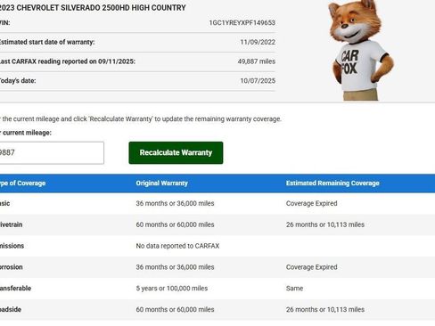 Used 2023 Chevrolet Silverado 2500 High Country w/ Z71 Off-Road Package image 78