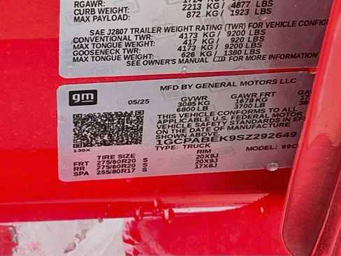 Used 2025 Chevrolet Silverado 1500 Custom RWD image 31