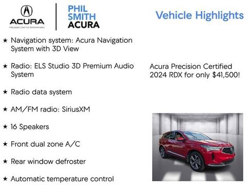 Certified 2024 Acura RDX SH-AWD w/ Advance Package image 5