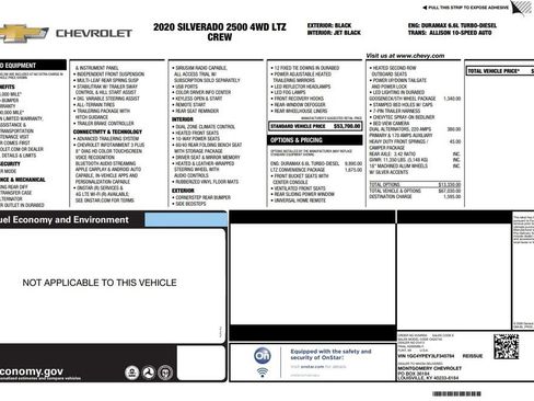 Used 2020 Chevrolet Silverado 2500 LTZ w/ LTZ Convenience Package image 3