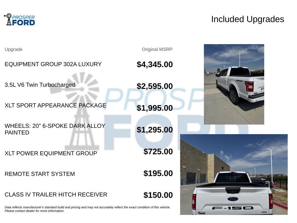 Used 2020 Ford F150 XLT w/ Equipment Group 302A Luxury RWD image 3