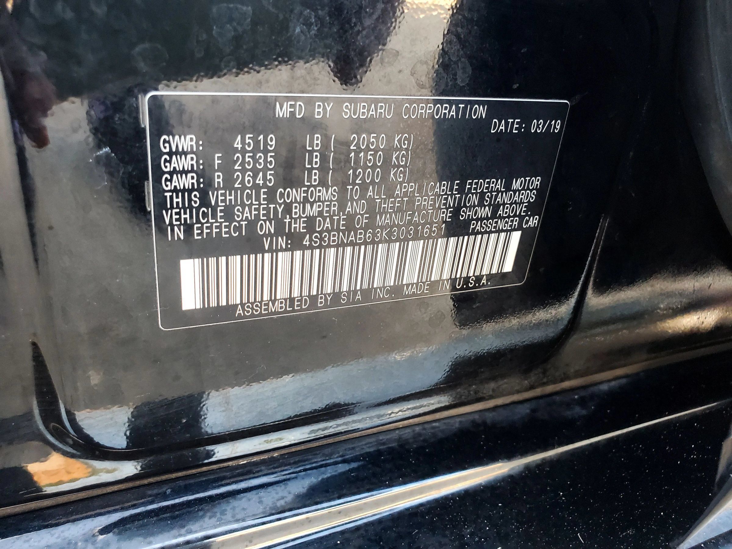 Used 2019 Subaru Legacy 2.5i w/ Alloy Wheel Package AWD/4WD image 58