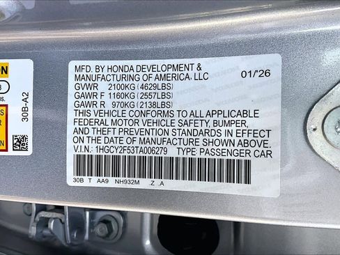 New 2026 Honda Accord Sport image 21