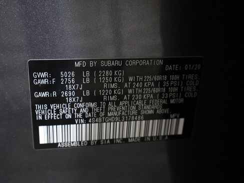 Used 2020 Subaru Outback Onyx Edition XT image 54