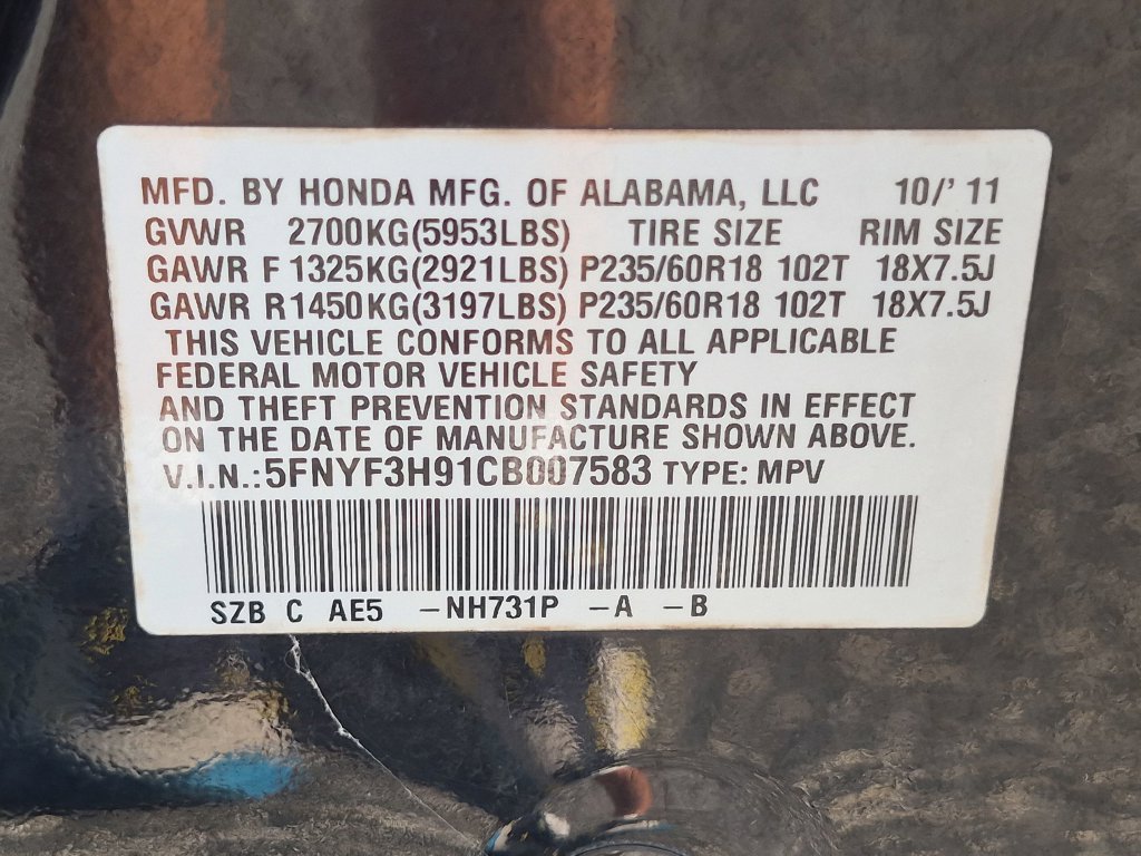 Used 2012 Honda Pilot Touring image 34