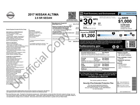 Used 2017 Nissan Altima 2.5 SR w/ LED Appearance Package image 11