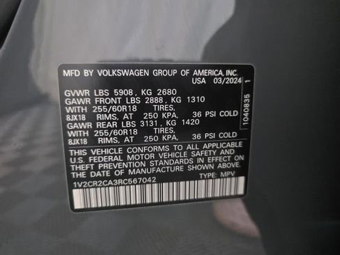 Used 2024 Volkswagen Atlas Peak Edition SE image 42