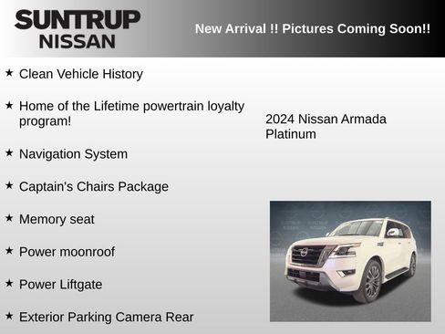 Used 2024 Nissan Armada Platinum w/ Captain's Chairs Package image 6