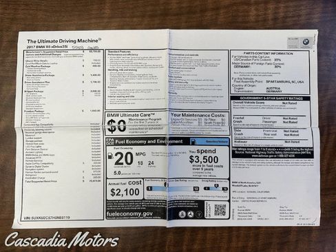 Used 2017 BMW X6 xDrive35i AWD/4WD image 2