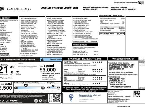 Certified 2025 Cadillac XT5 Premium Luxury image 2