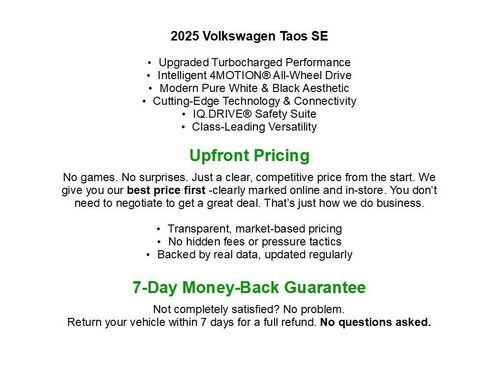 Used 2025 Volkswagen Taos SE image 2