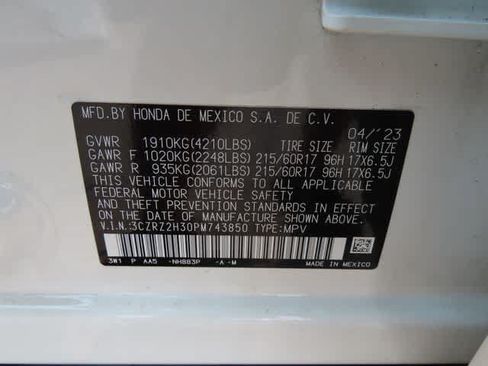 Certified 2023 Honda HR-V LX image 25