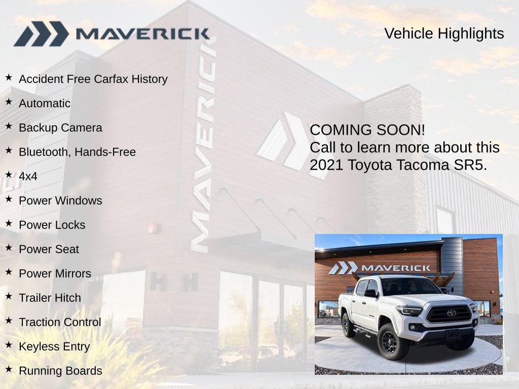Used 2021 Toyota Tacoma SR5 w/ Technology Package AWD/4WD image 3