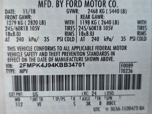 Used 2019 Ford Edge SEL w/ Equipment Group 201A AWD/4WD image 44