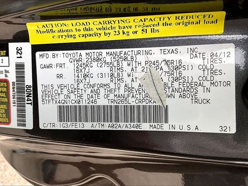 Used 2012 Toyota Tacoma PreRunner image 35