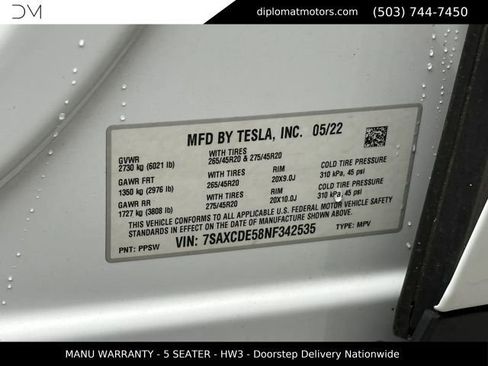 Used 2022 Tesla Model X AWD/4WD image 45
