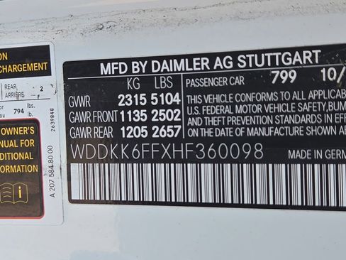 Used 2017 Mercedes-Benz E 400 Cabriolet w/ Premium 2 Package image 11