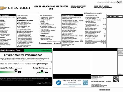 New 2026 Chevrolet Silverado 2500 Custom w/ Custom Convenience Package image 4