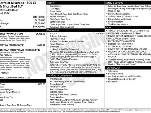 Used 2021 Chevrolet Silverado 1500 LT w/ Convenience Package II AWD/4WD image 2