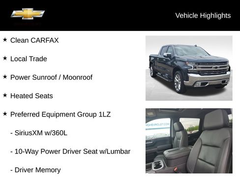 Used 2021 Chevrolet Silverado 1500 LTZ w/ Technology Package AWD/4WD image 19