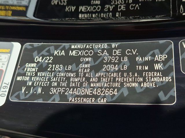 Used 2022 Kia Forte LXS FWD image 23