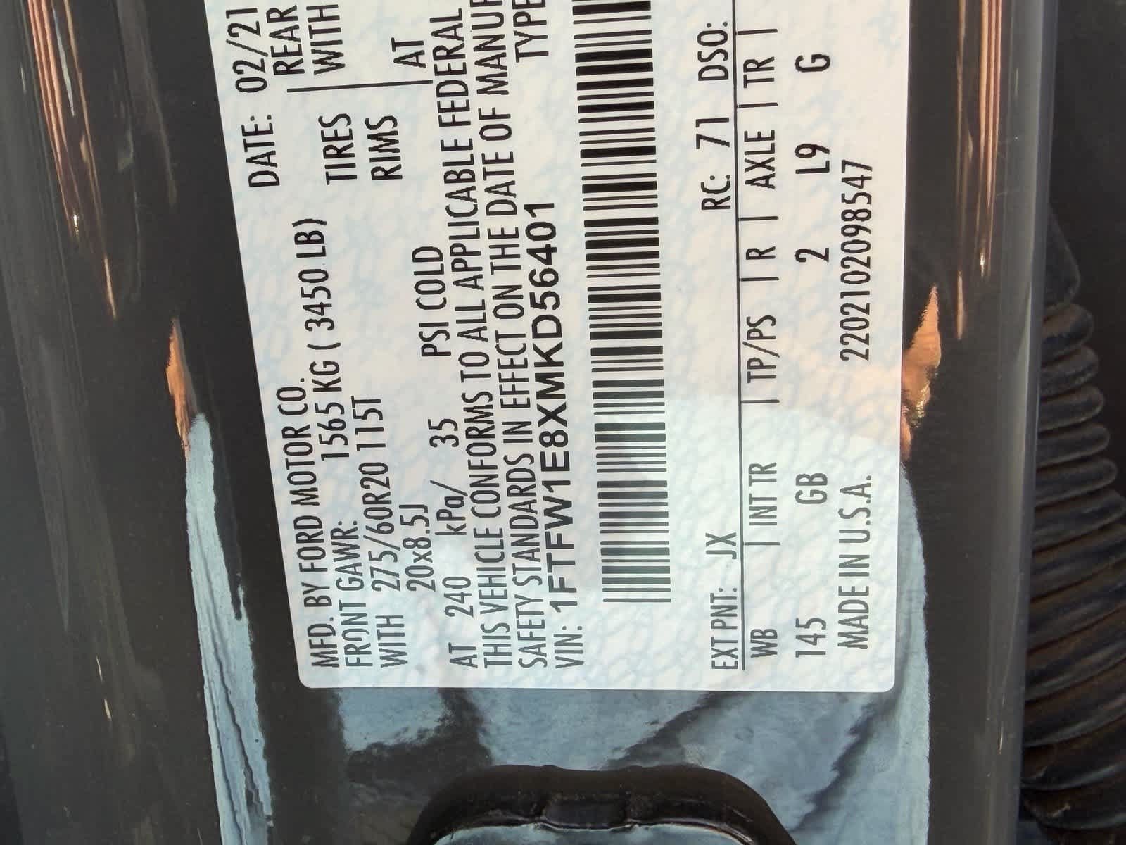 Used 2021 Ford F150 XL w/ STX Appearance Package AWD/4WD image 25