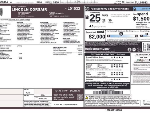 New 2026 Lincoln Corsair Premiere image 28