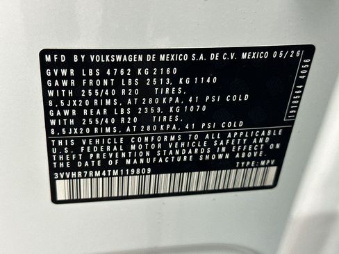 New 2026 Volkswagen Tiguan SE R-Line FWD image 26