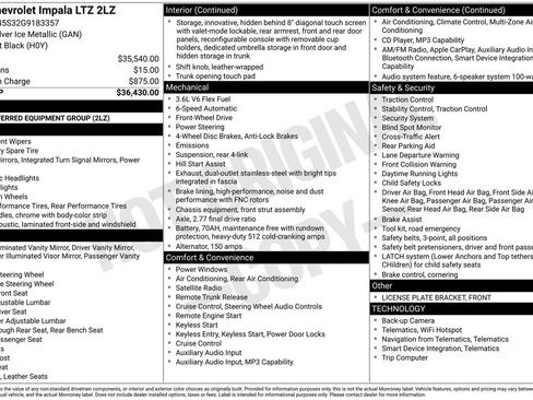 Used 2016 Chevrolet Impala LTZ image 5