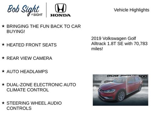 Used 2019 Volkswagen Golf Alltrack SE image 3