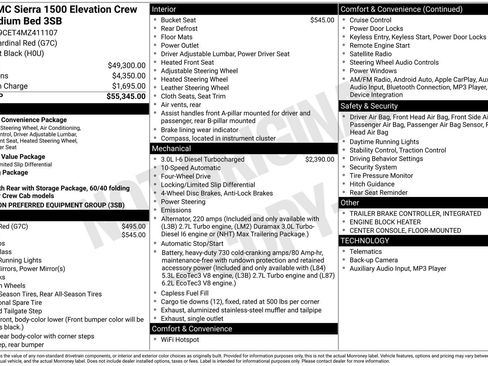 Used 2021 GMC Sierra 1500 Elevation AWD/4WD image 51