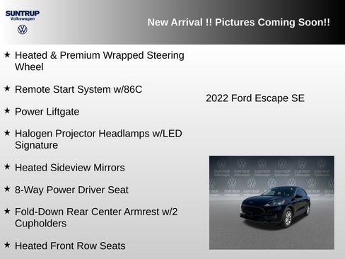 Used 2022 Ford Escape SE w/ Convenience Package FWD image 12