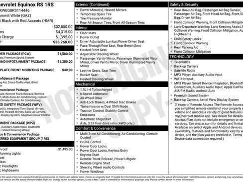 Used 2024 Chevrolet Equinox RS w/ RS Leather Package AWD/4WD image 11