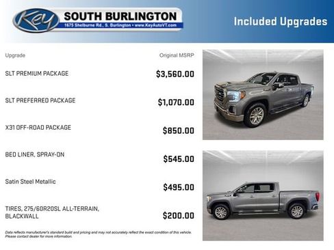 Used 2020 GMC Sierra 1500 SLT w/ SLT Premium Package AWD/4WD image 3