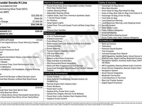 Used 2021 Hyundai Sonata N Line w/ Cargo Package FWD image 14