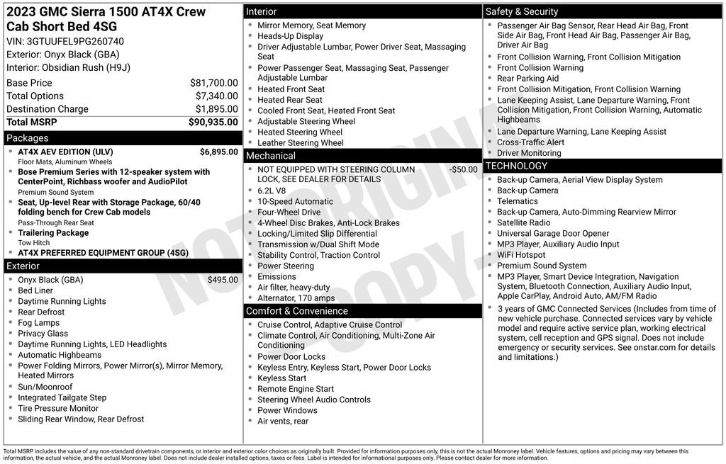 Used 2023 GMC Sierra 1500 AT4X w/ AT4X AEV Edition AWD/4WD image 9