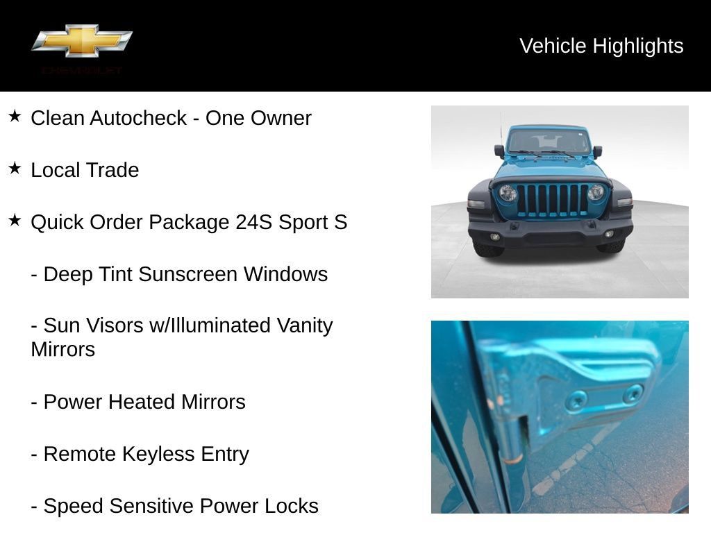 Used 2020 Jeep Wrangler Unlimited Sport S AWD/4WD image 18