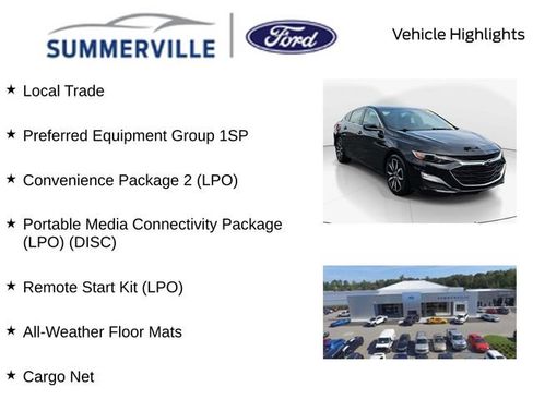 Used 2020 Chevrolet Malibu RS w/ LPO, Convenience Package 2 FWD image 2