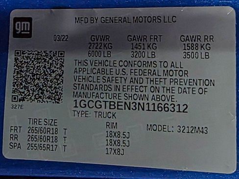 Used 2022 Chevrolet Colorado W/T w/ Custom Special Edition image 39