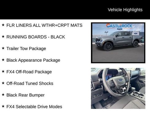 New 2025 Ford Ranger XLT w/ Equipment Group 301A High image 7