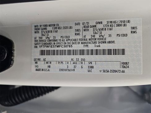 Used 2021 Ford F150 Lariat w/ Equipment Group 502A High image 35