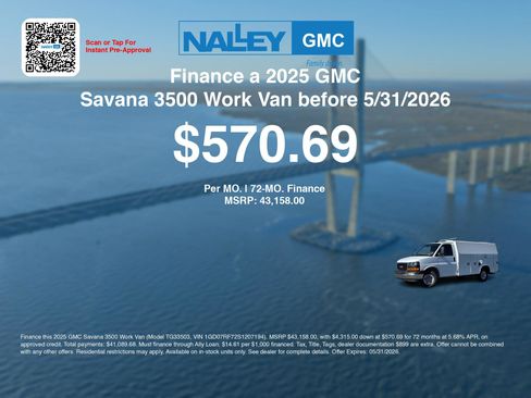 New 2025 GMC Savana 3500 w/ Power Convenience Package RWD image 6
